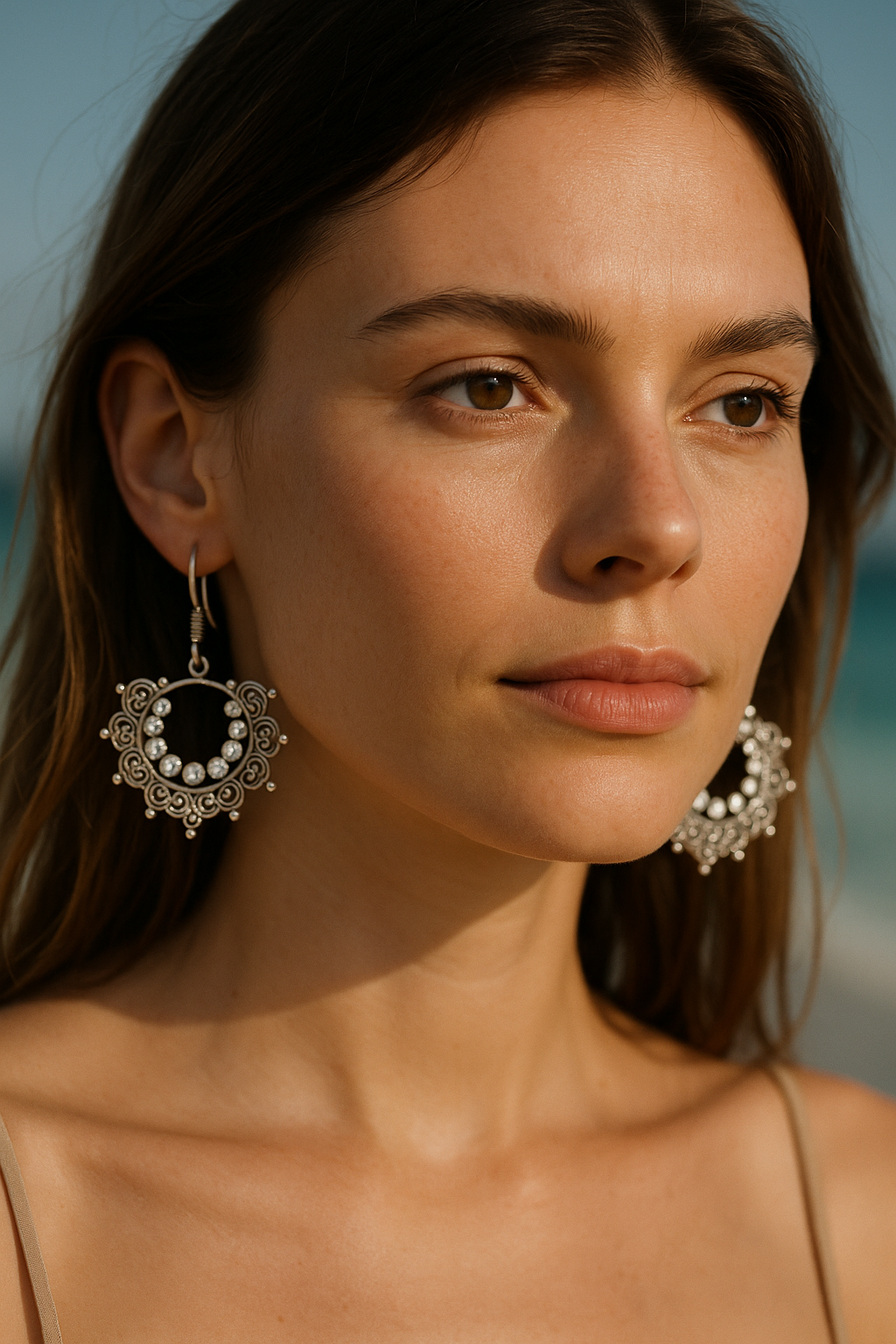 "OCEAN BREEZE FILIGREE EARINGS"