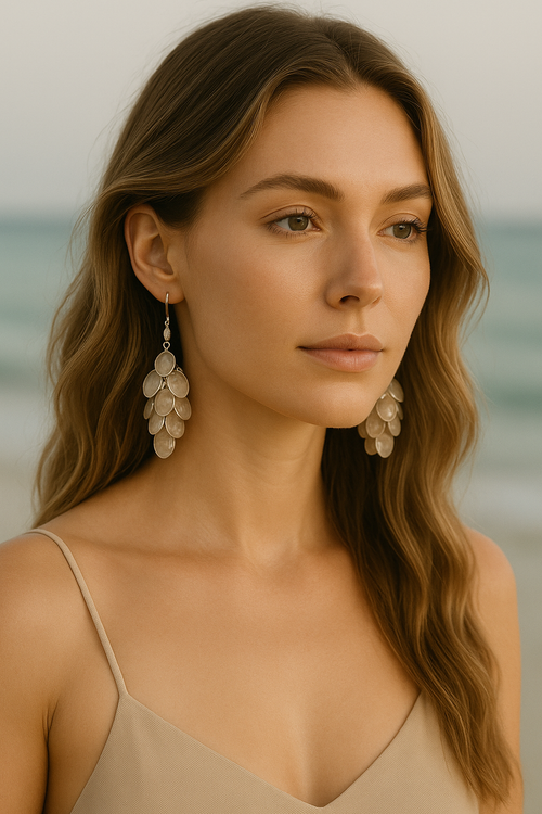 " EYE STONE EARRINGS"