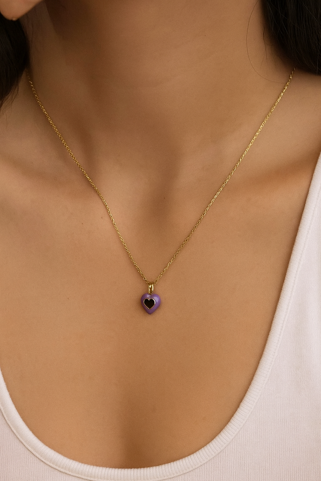 “LAVENDER LOVE NECKLACE”