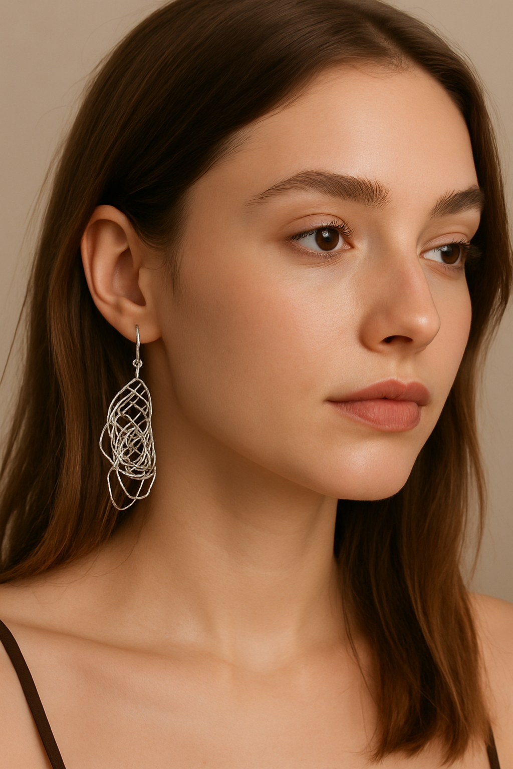 “SPIRAL WHISPER EARRING”