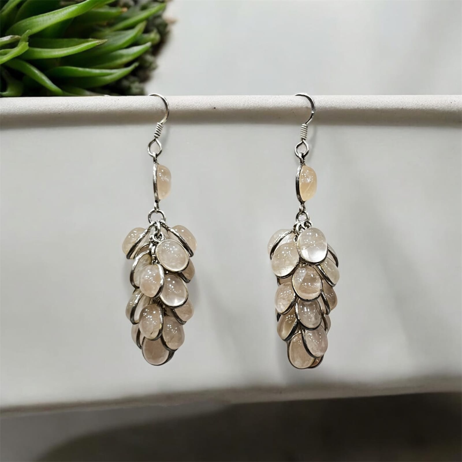 " EYE STONE EARRINGS"