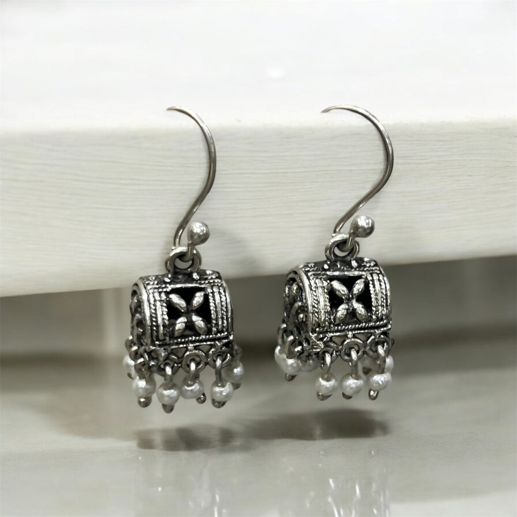 "PEARL CASCADE EARRINGS"