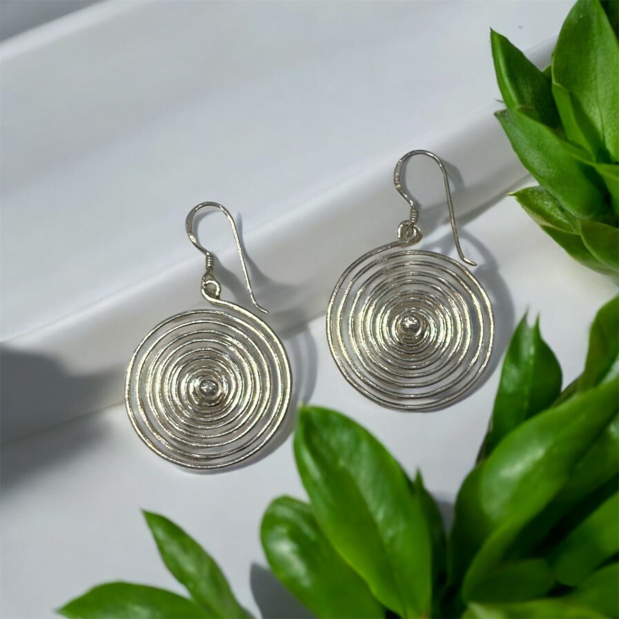 "CELESTIAL SPIRAL EARRINGS"