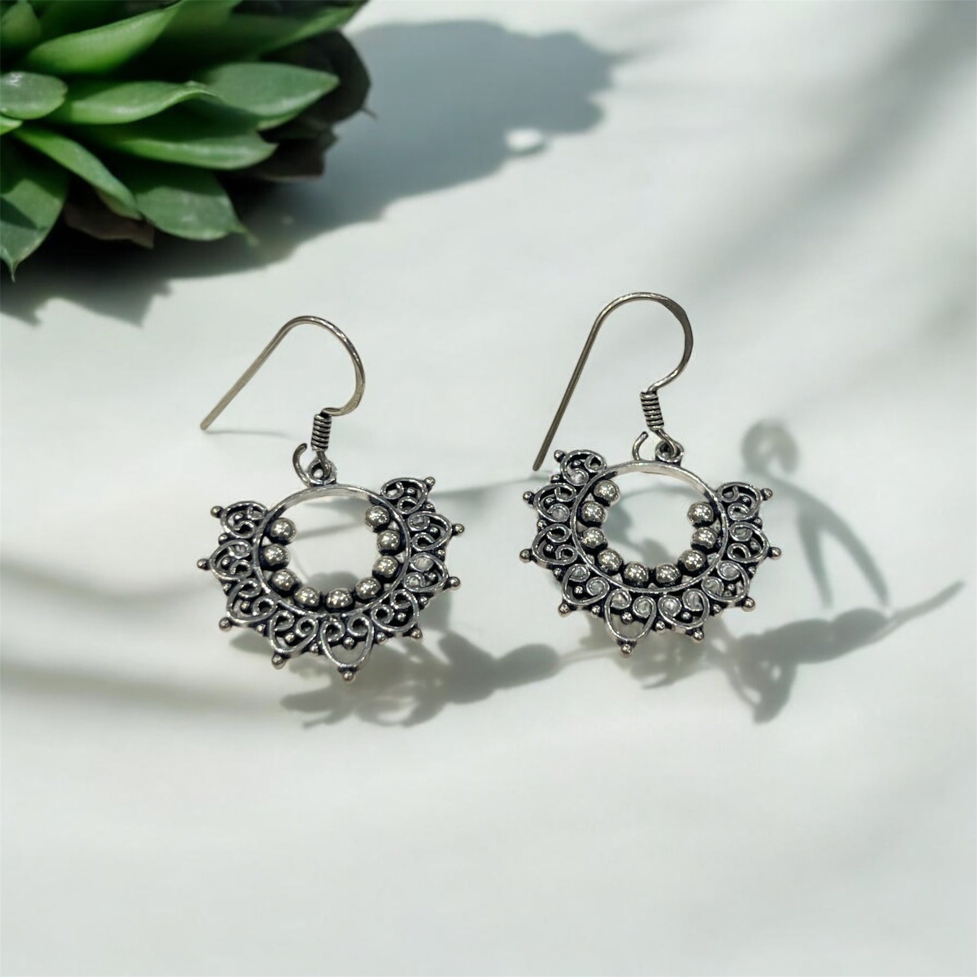 "OCEAN BREEZE FILIGREE EARINGS"