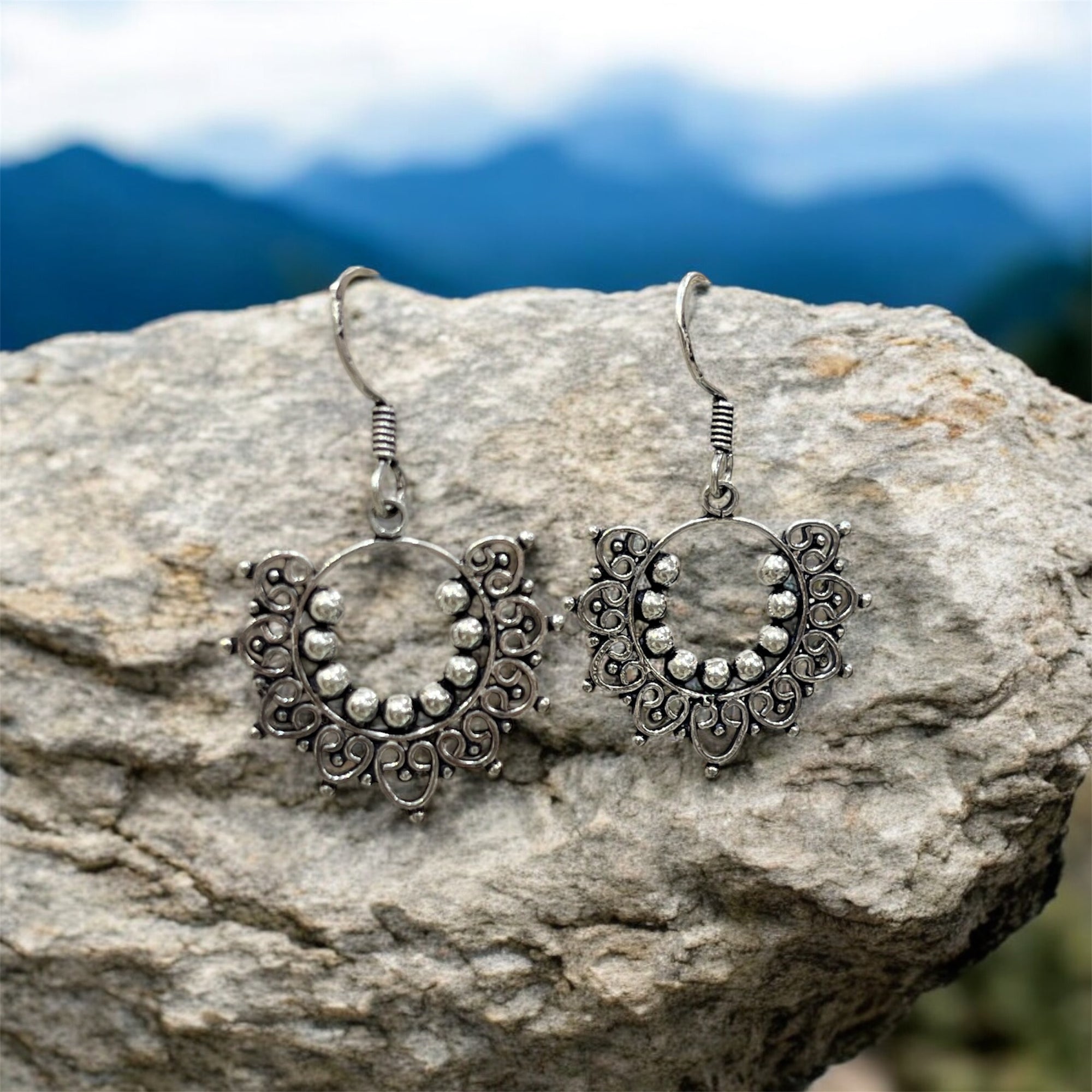 "OCEAN BREEZE FILIGREE EARINGS"