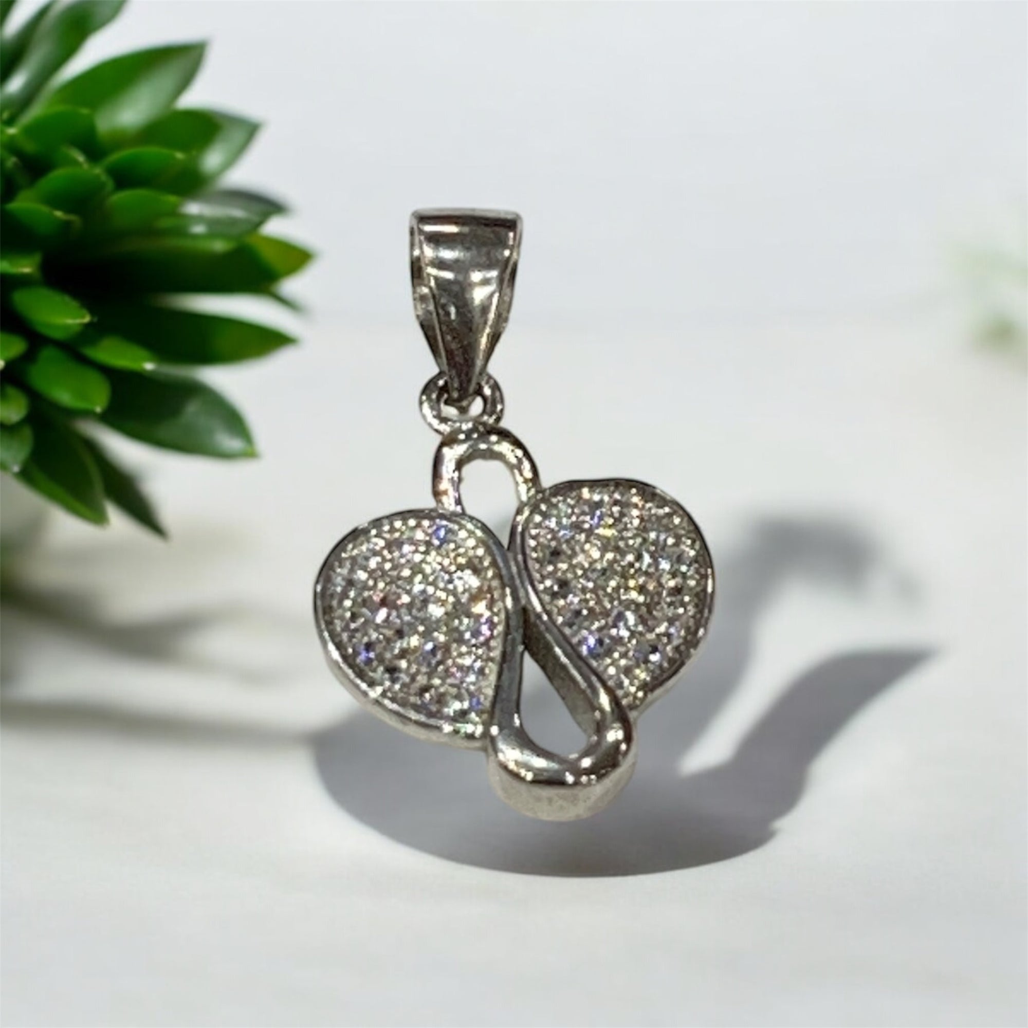 "DOUBLE HEART PENDANT"